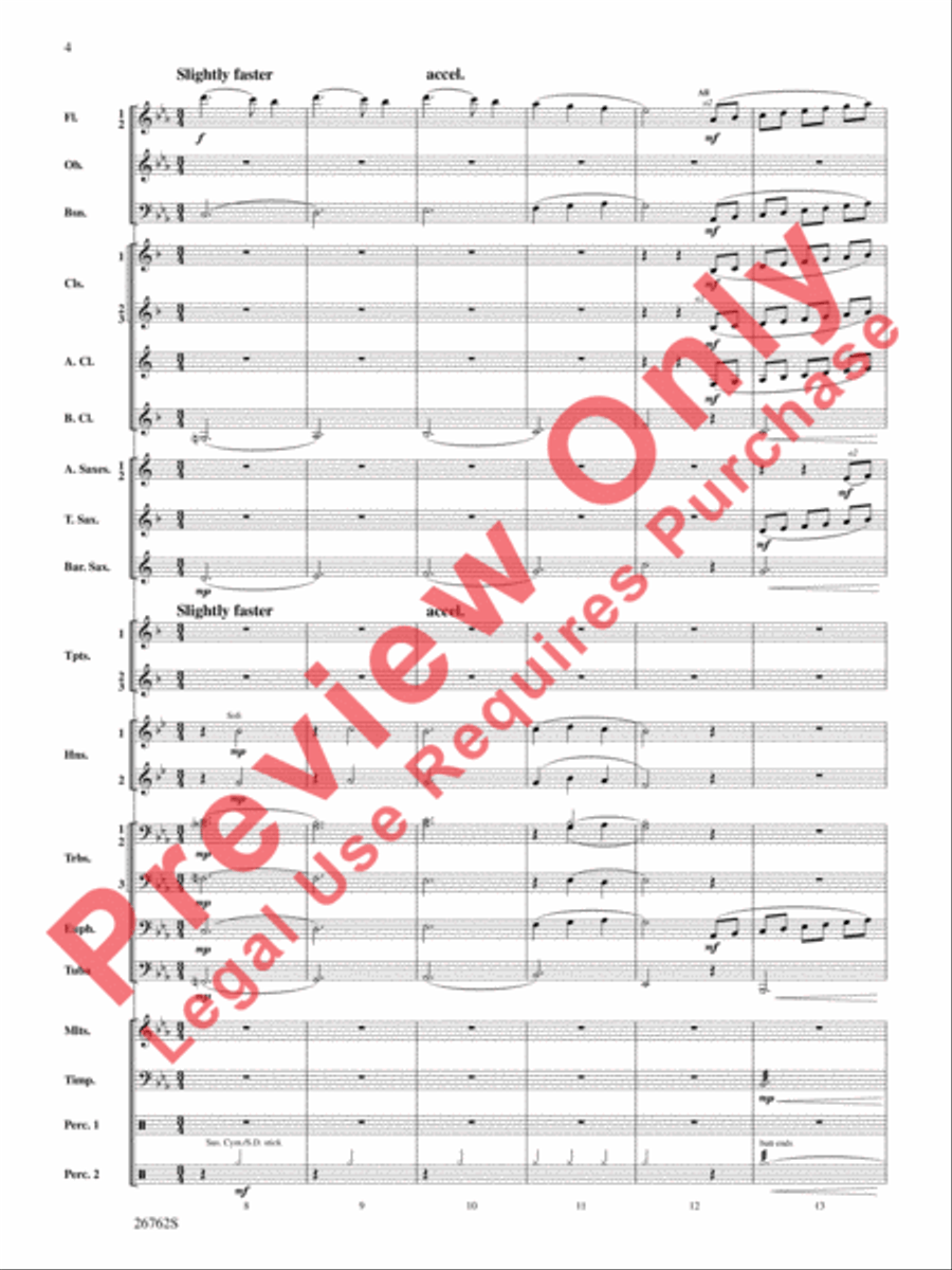 Rainbows Concert Band scores gallery preview page 5