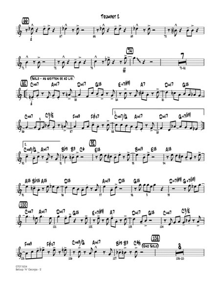 Bebop 'n' Georgia - Trumpet 2