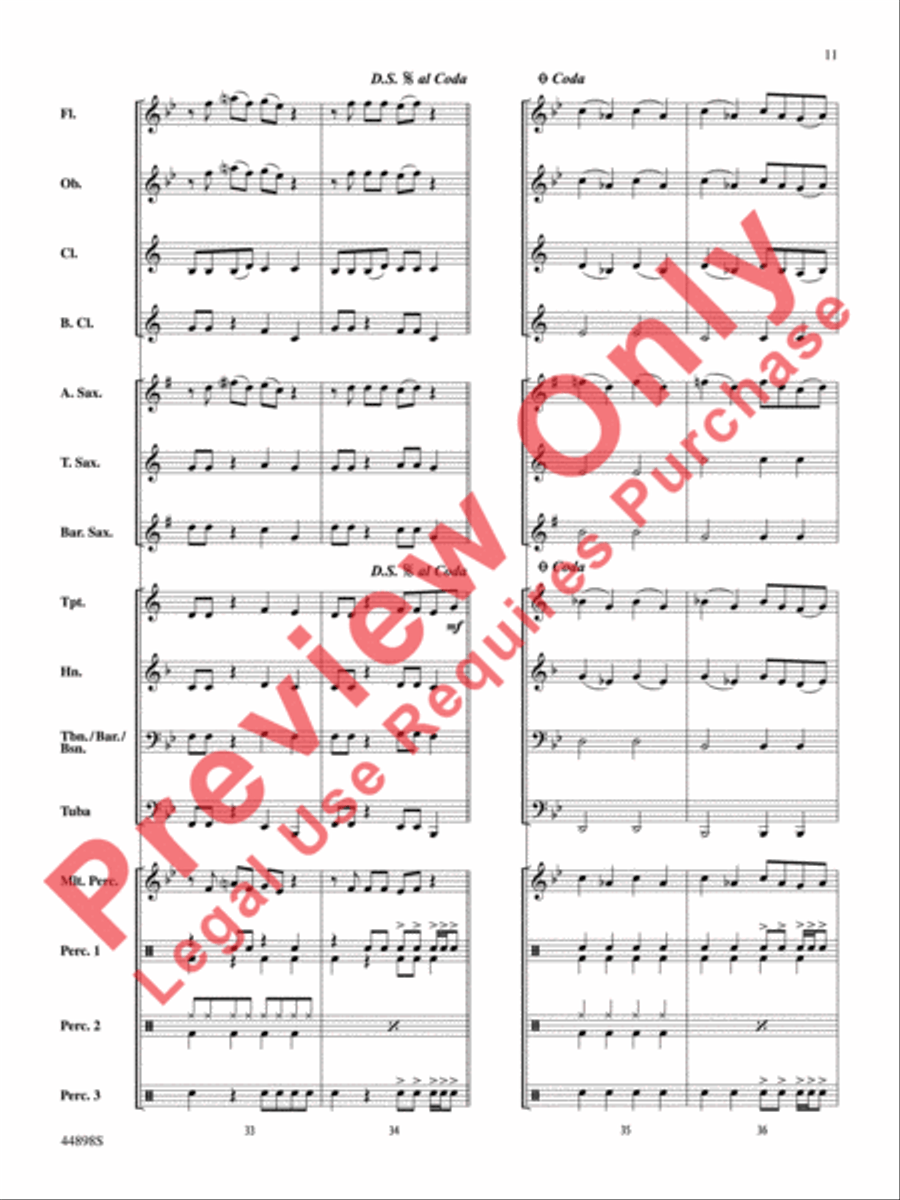 Ghostbusters (from Ghostbusters) Concert Band scores gallery preview page 12