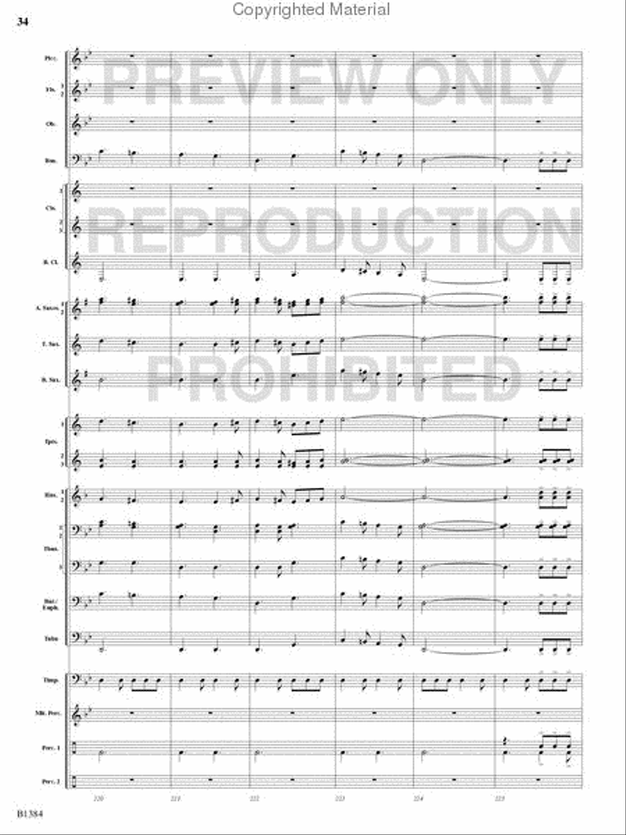 Summer Resounding! Concert Band scores gallery preview page 33