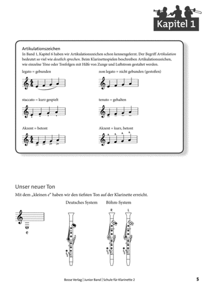 Junior Band Schule 2 für Klarinette