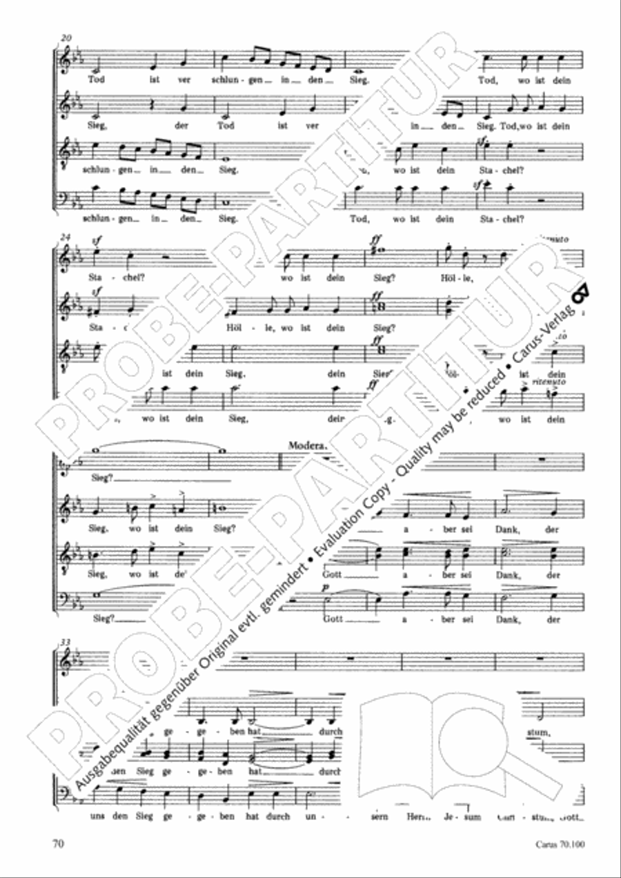 Geistliches Chorbuch der Romantik Choir scores gallery preview page 71