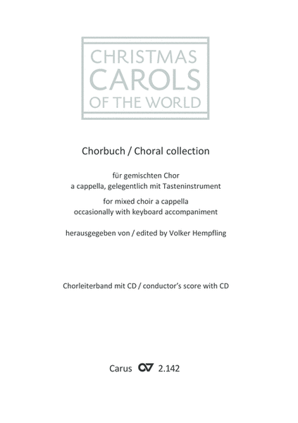 Christmas Carols of the World. Choral collection