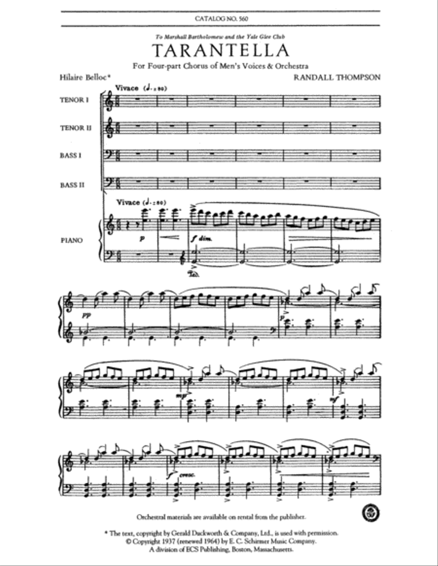 Tarantella TTBB scores gallery preview page 2