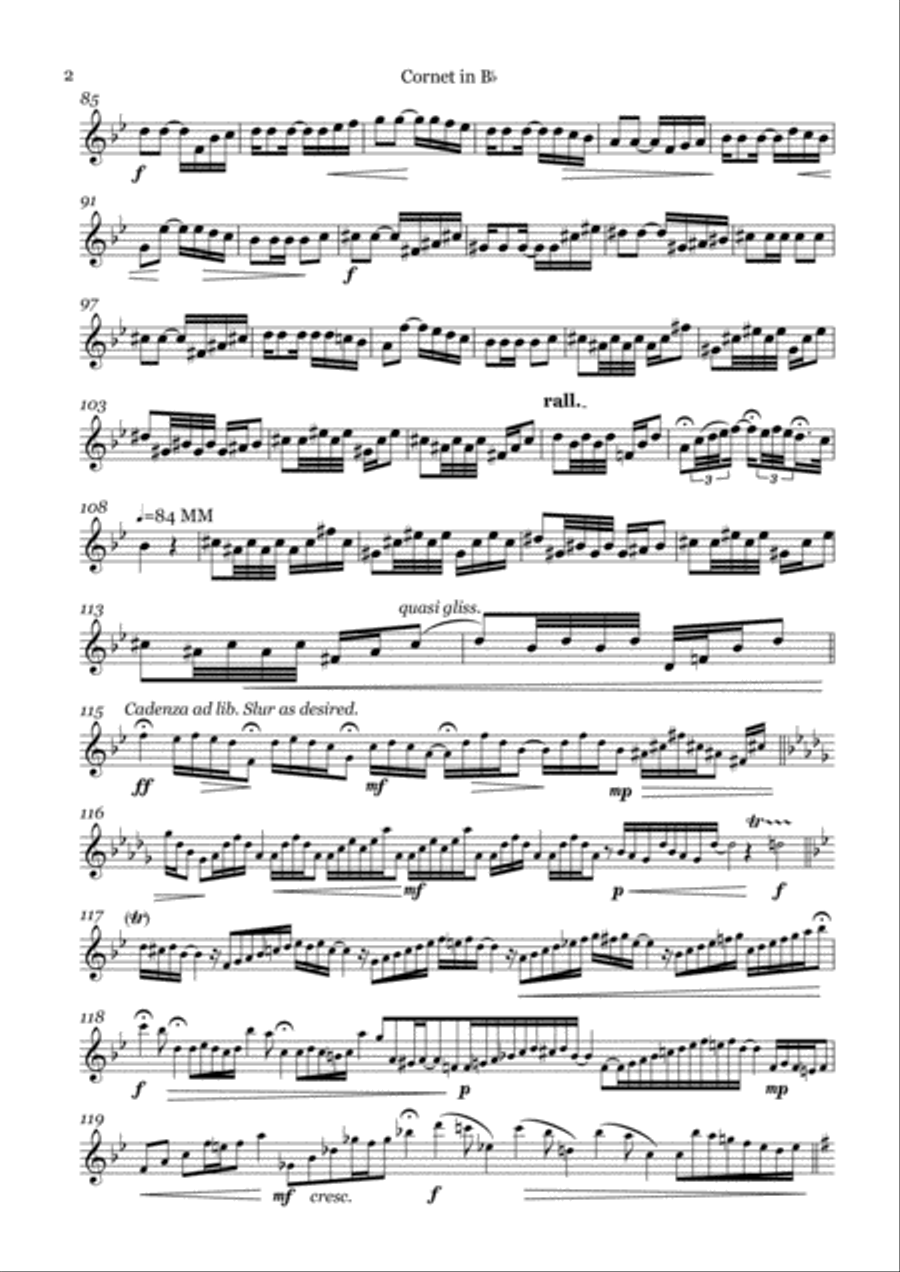 A Breeze from Alabama arr Siddons Cornet Part Cornet scores gallery preview page 2