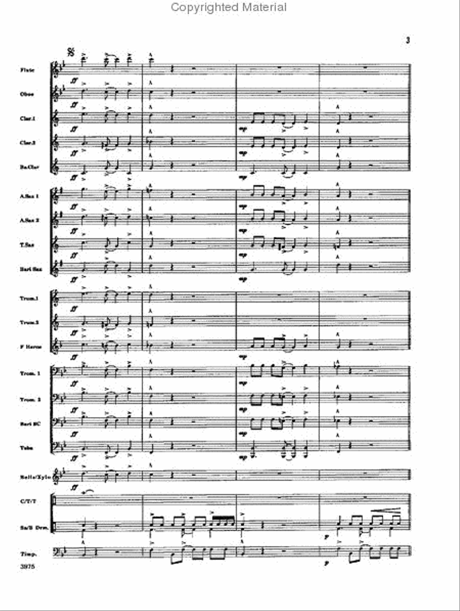 Academic Pageant Academic Pageant Concert Band scores gallery preview page 3