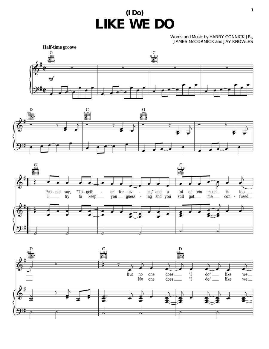 (I Do) Like We Do (I Do) Like We Do Piano, Vocal, Guitar scores gallery preview page 1