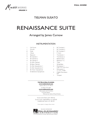 Book cover for Renaissance Suite - Full Score