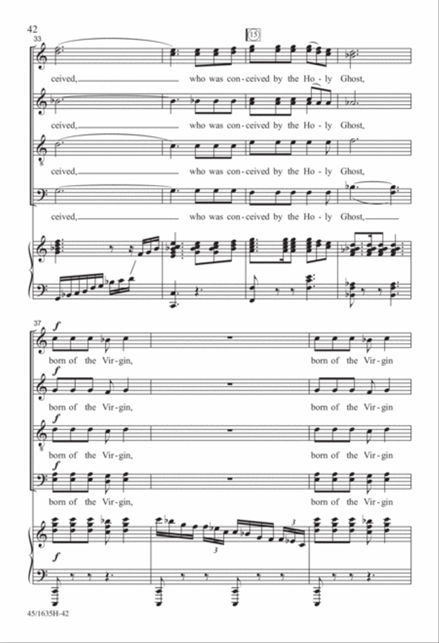 Mass: A Celebration of Love and Joy 4-Part scores gallery preview page 22