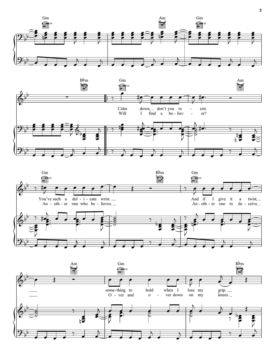 All My Life Piano, Vocal, Guitar scores gallery preview page 3