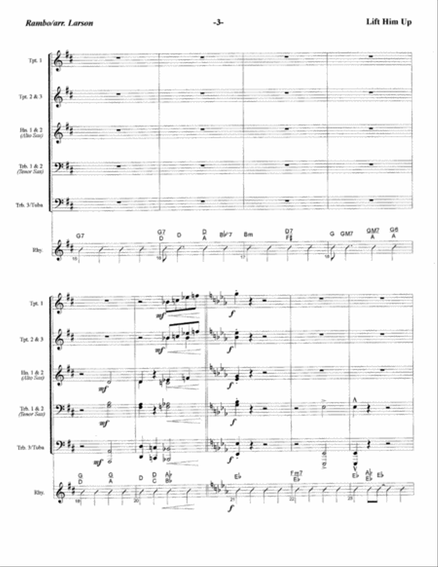 Lift Him Up Piano scores gallery preview page 3