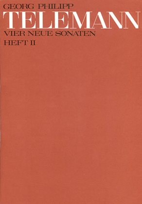 Book cover for Telemann: Vier neue Sonaten (3 und 4)
