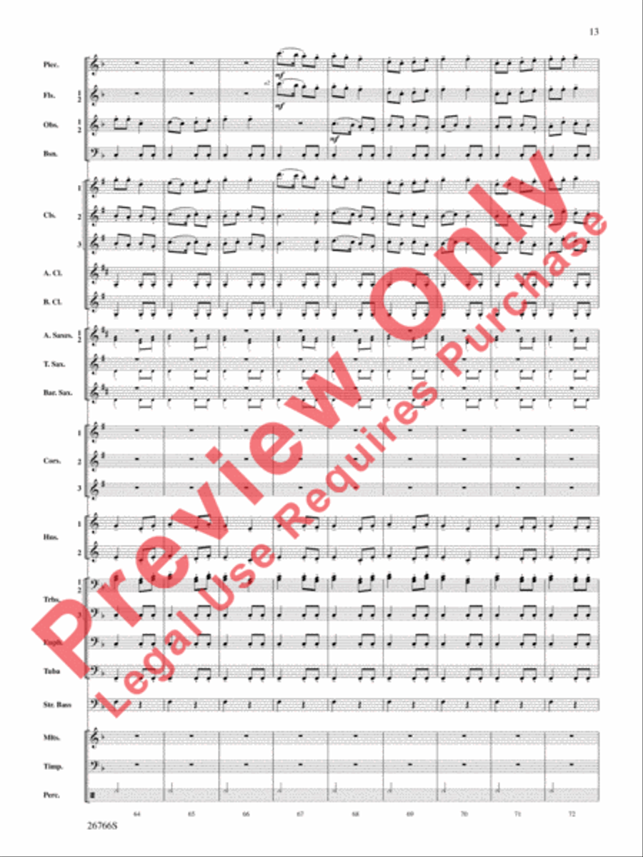 A Christmas Festival Concert Band scores gallery preview page 14