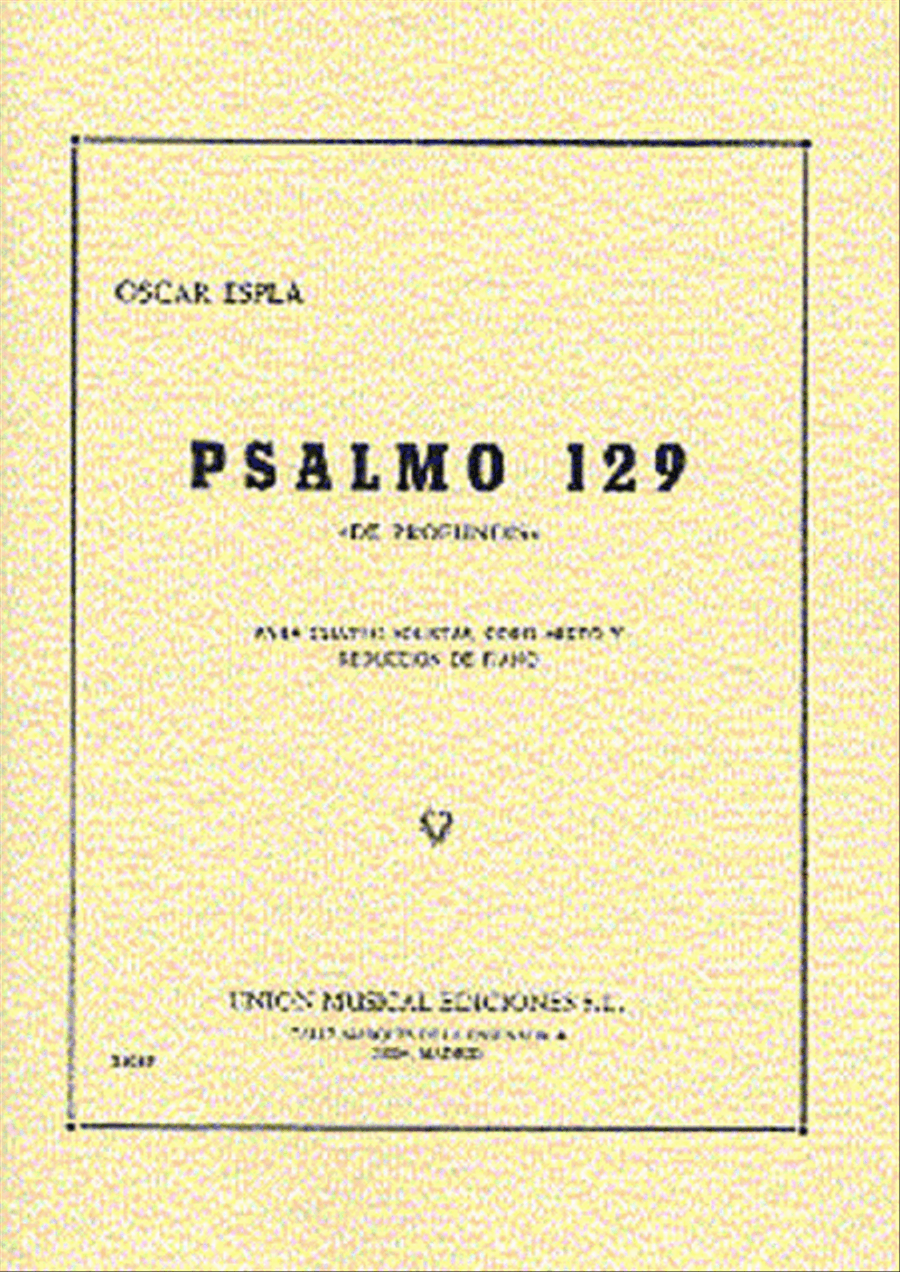 Espla: Psalmo 129 - De Profundis 4-Part scores gallery preview page 1