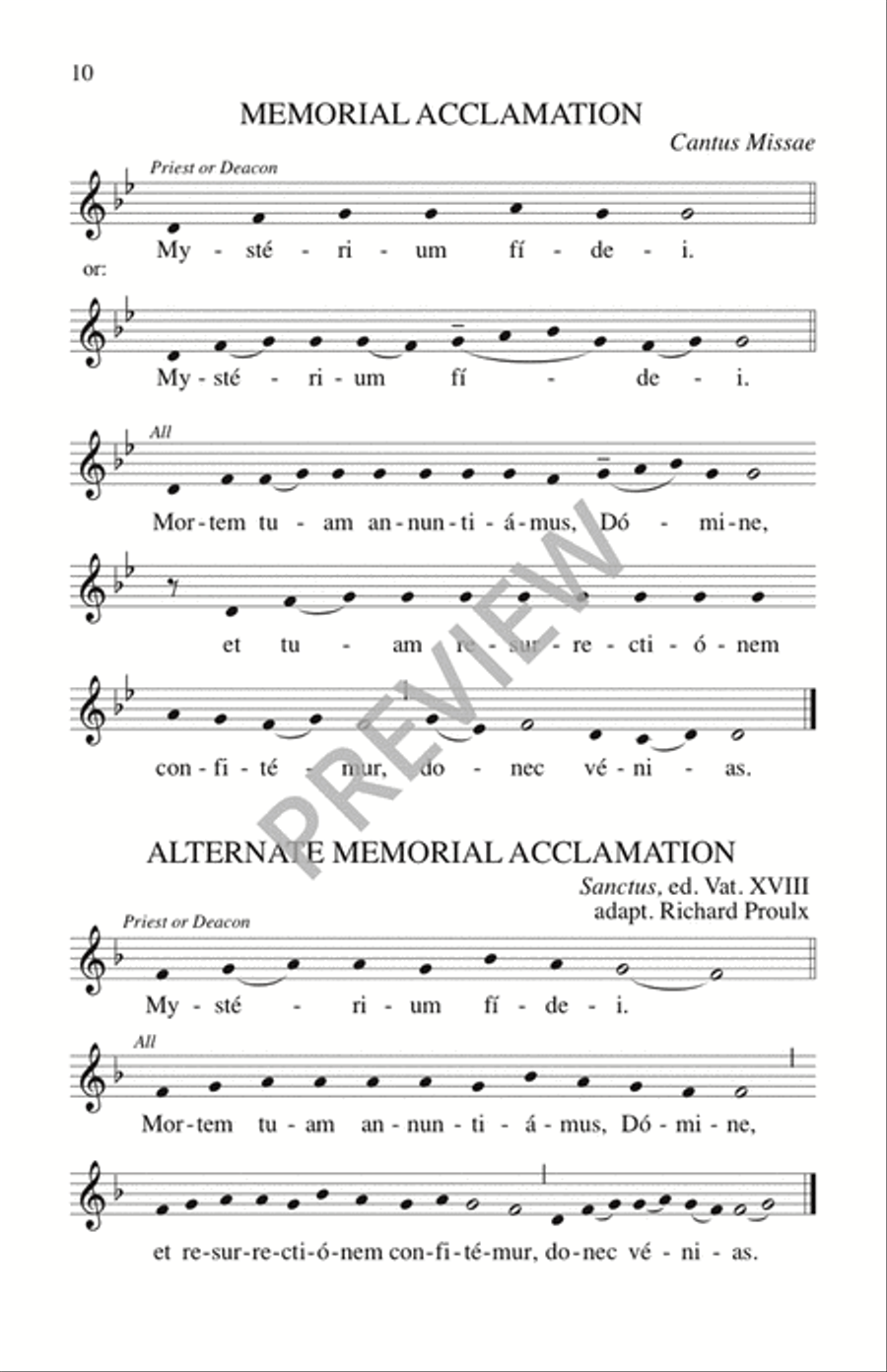 Missa de Angelis / Mass of the Angels - Assembly edition Unison Choir scores gallery preview page 11