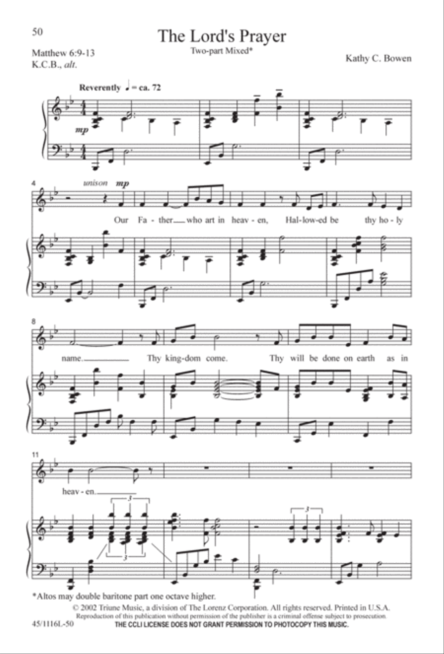 12 Anthems for about 12 Singers 3-Part scores gallery preview page 50