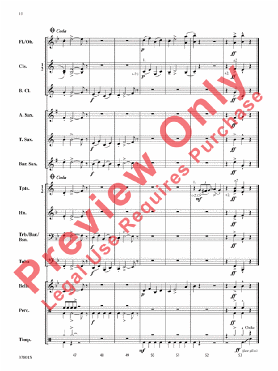 You'd Better Watch Out! Concert Band scores gallery preview page 12