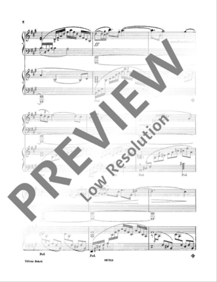 Siegfrieds Rheinfahrt Piano Duet scores gallery preview page 9