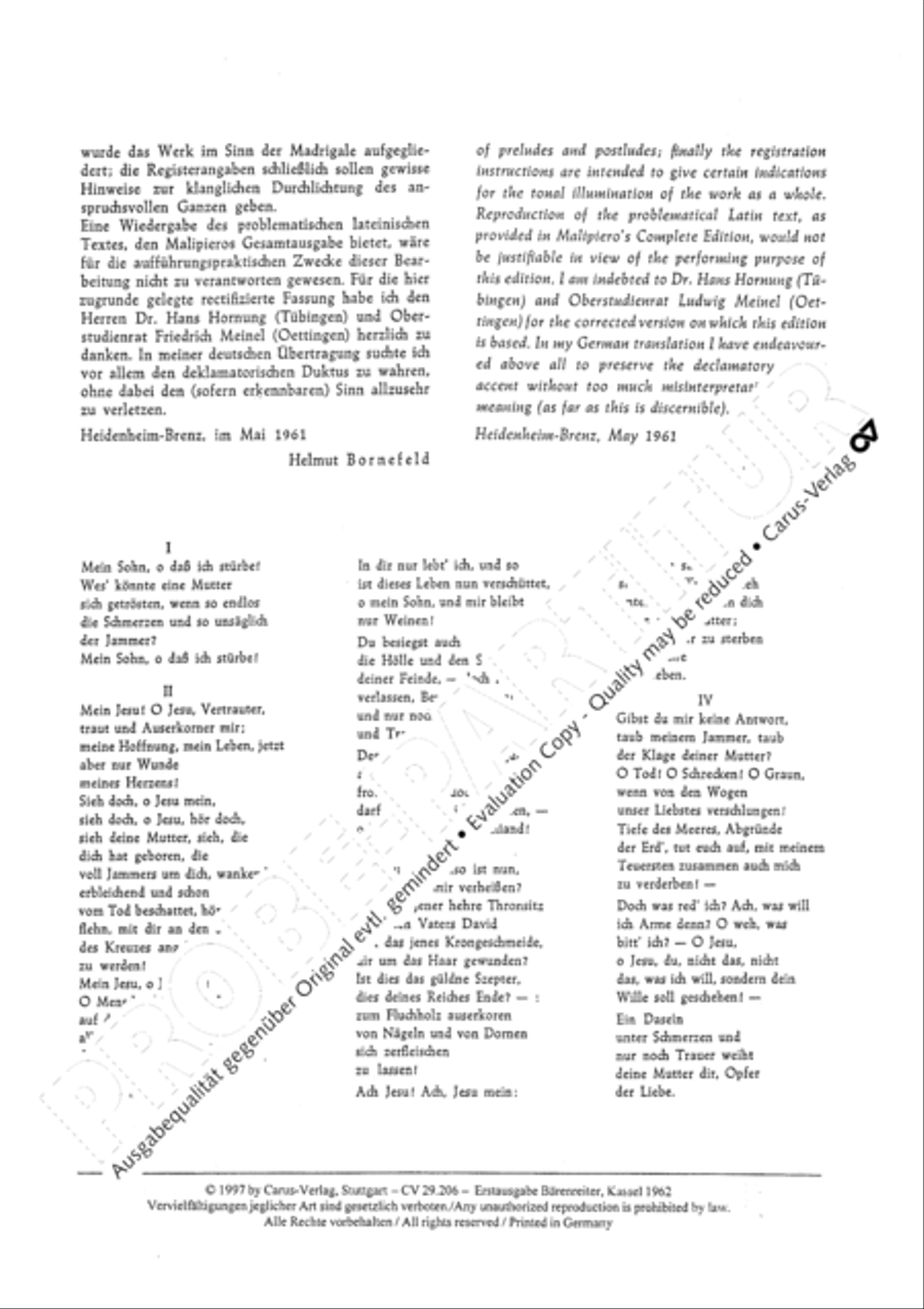 Marienklage Marienklage Alto Voice scores gallery preview page 6