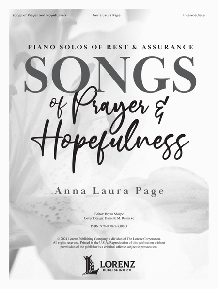 Songs of Prayer and Hopefulness image number null