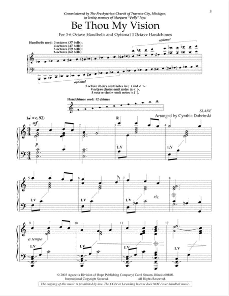 Be Thou My Vision 5-Octaves scores gallery preview page 2