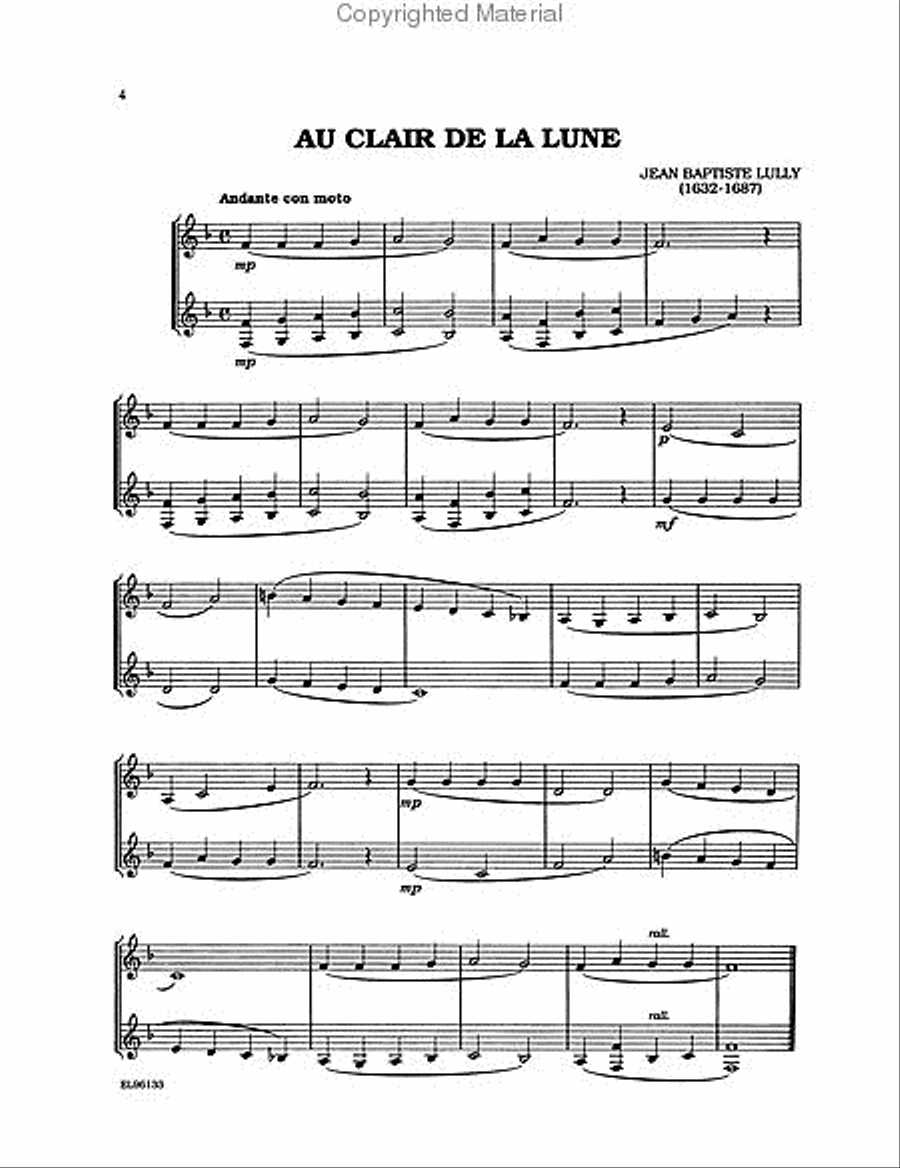 Classical Duets For All (Horn In F) Brass Duet scores gallery preview page 2