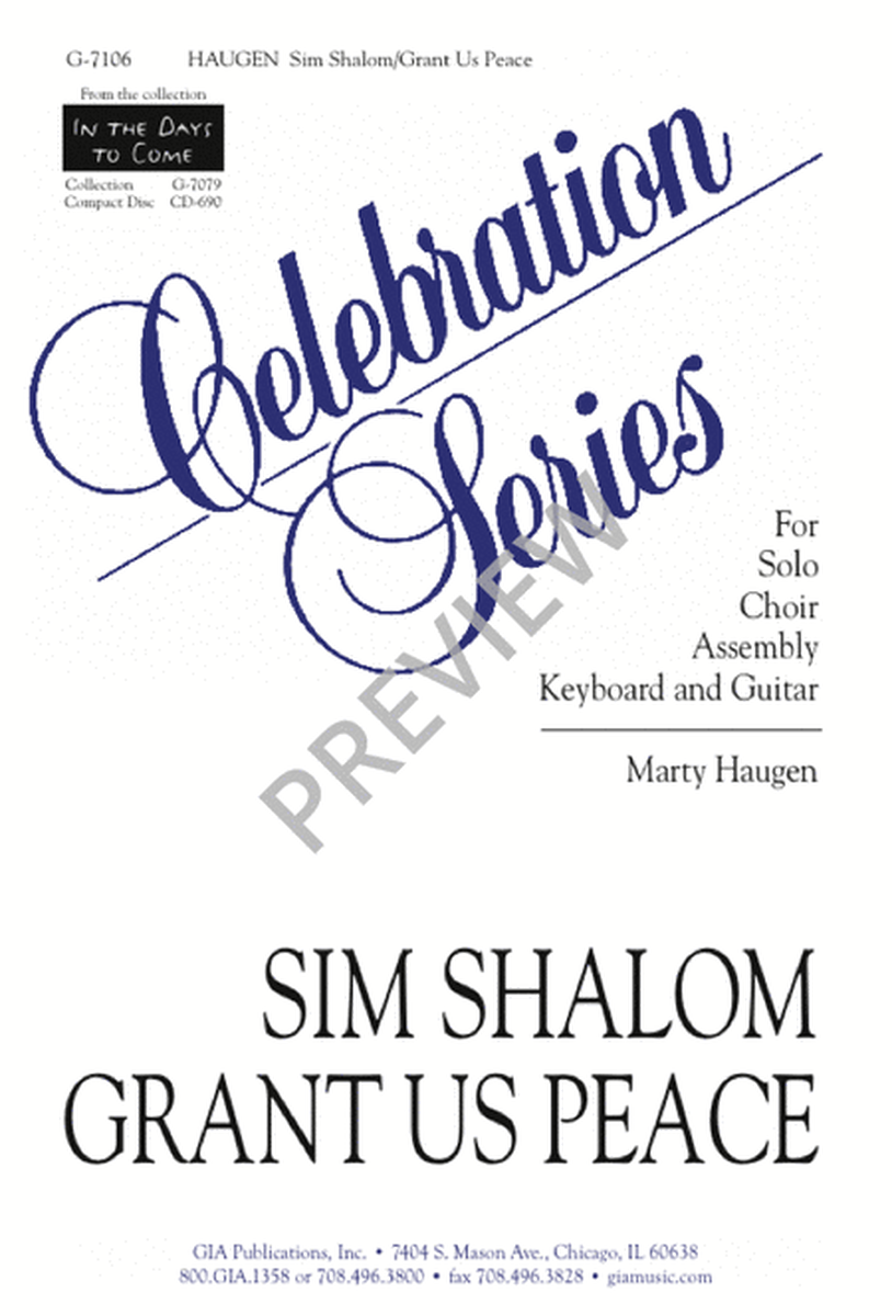 Sim Shalom / Grant Us Peace image number null