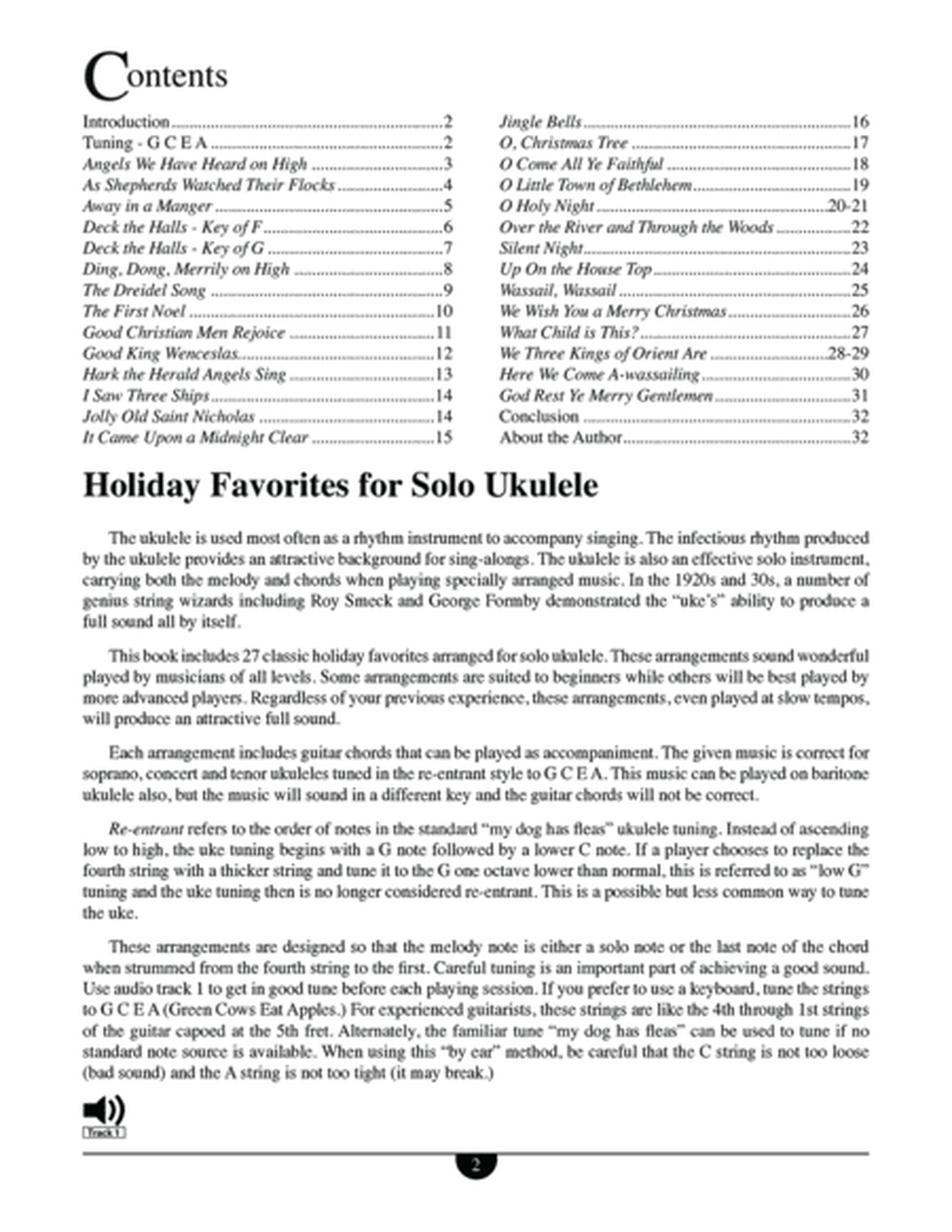 Holiday Favorites for Solo Ukulele image number null
