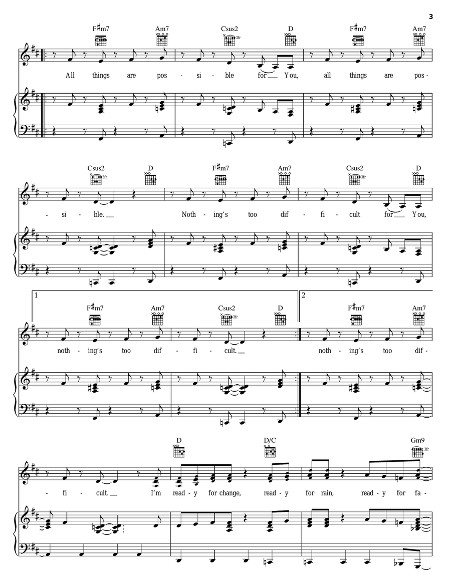 Turn It Around Acoustic Guitar scores gallery preview page 3
