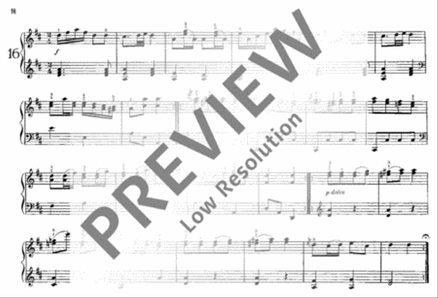 20 English Dances Piano Solo scores gallery preview page 19