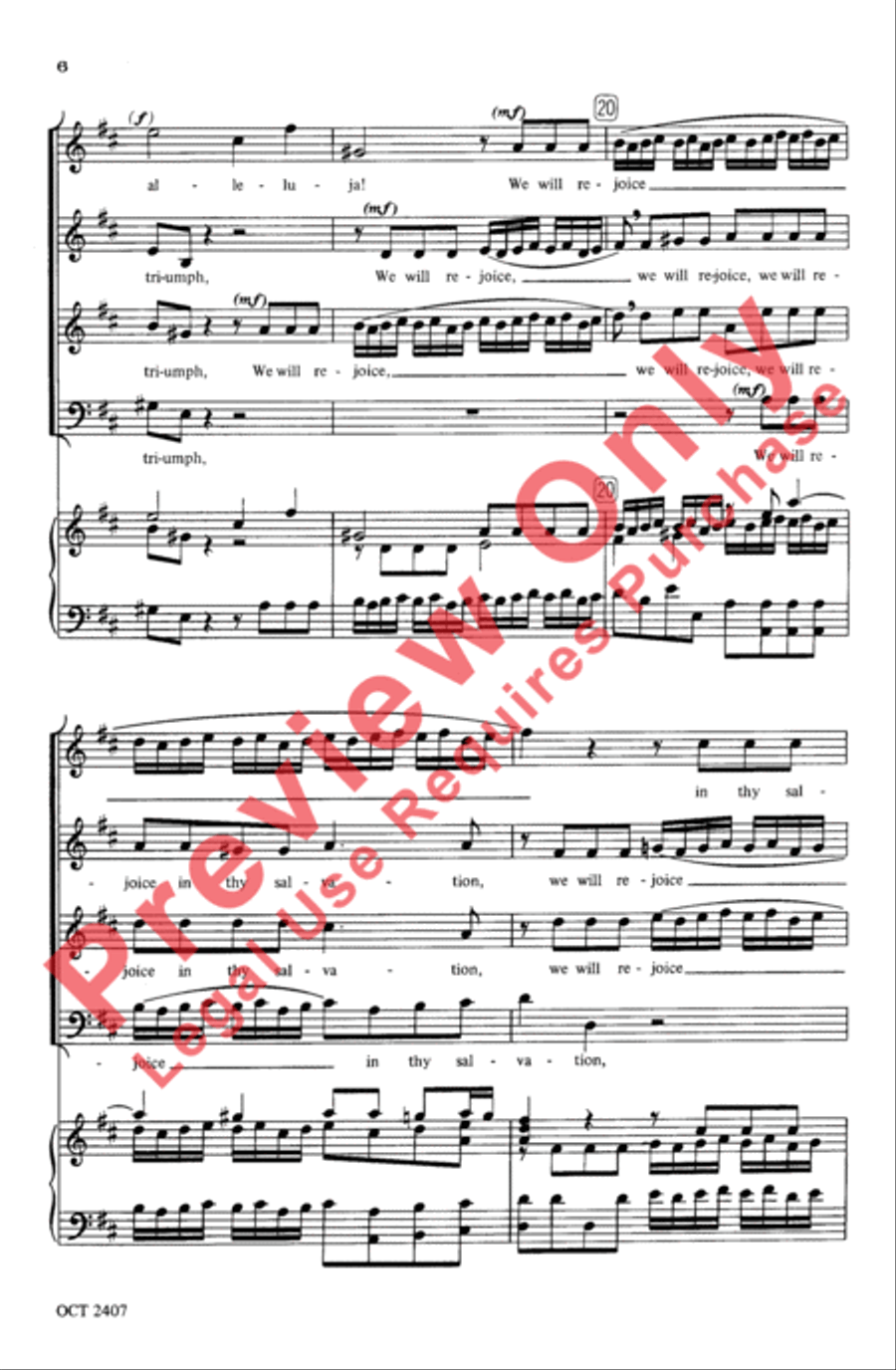 We Will Rejoice in Thy Salvation 4-Part scores gallery preview page 6