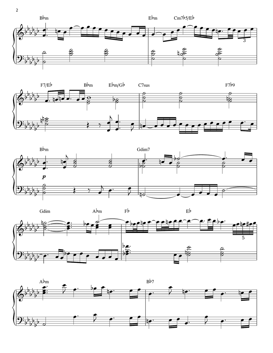 Tears From The Children (arr. Brent Edstrom) Piano Solo scores gallery preview page 2