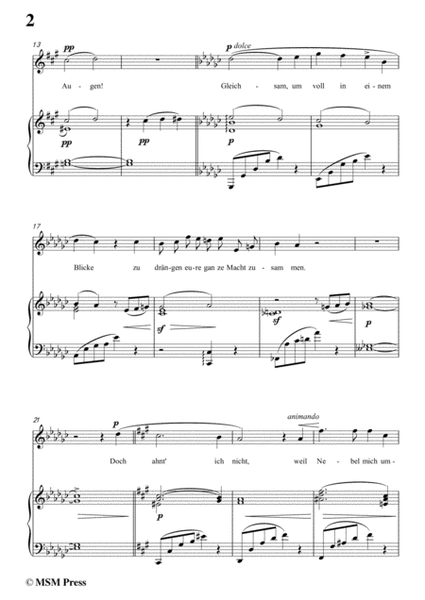 Mahler-Nun seh' ich wohl,warum so dunkle Flammen(Kindertotenlieder Nr. 2) in f sharp minor,for Voice image number null