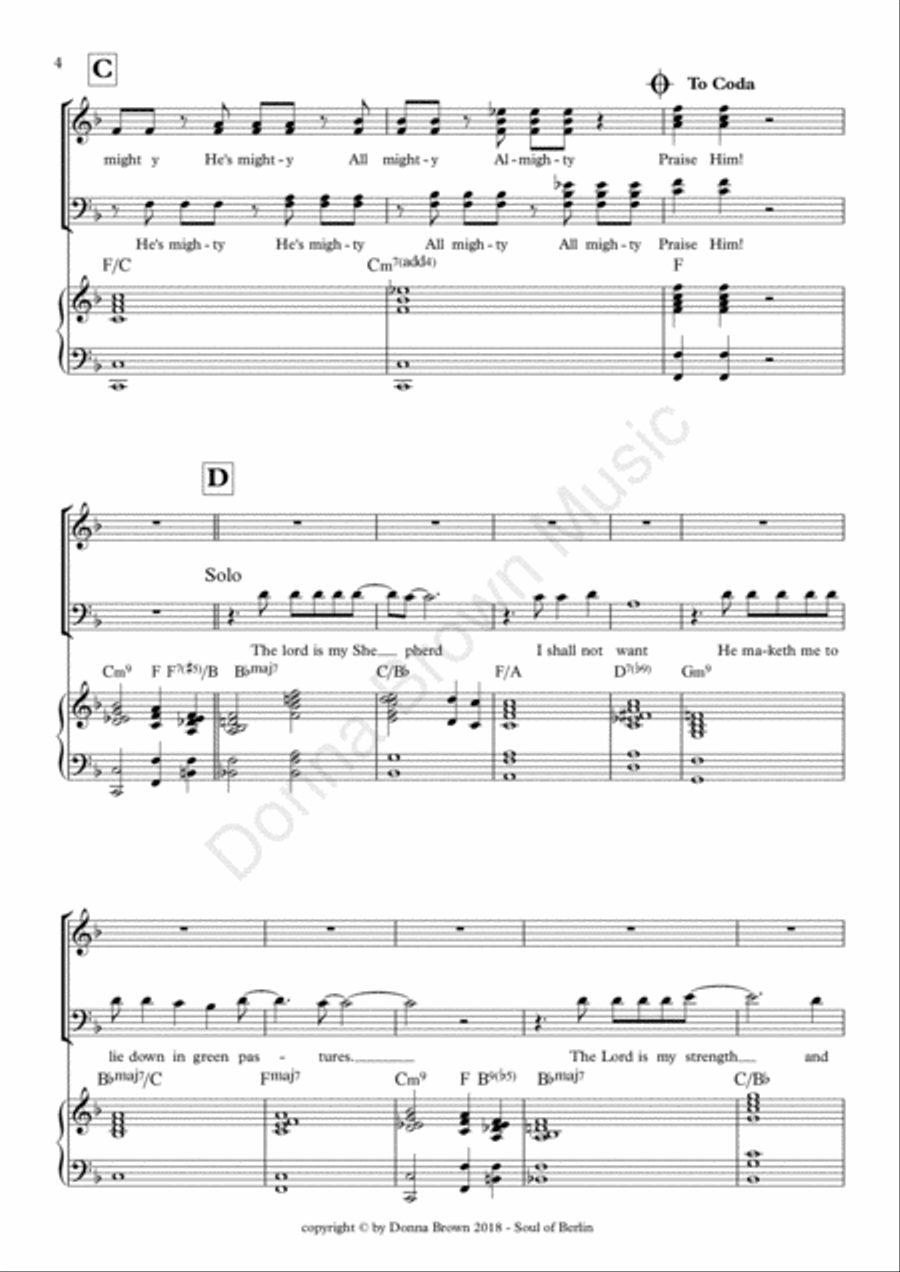 My Soul Doth Magnify The Lord 4-Part scores gallery preview page 4