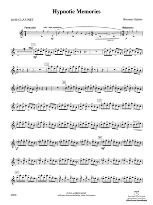 Hypnotic Memories: 1st B-flat Clarinet