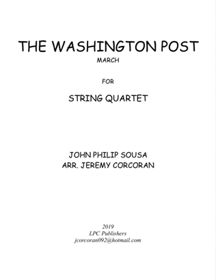 Book cover for The Washington Post March for String Quartet