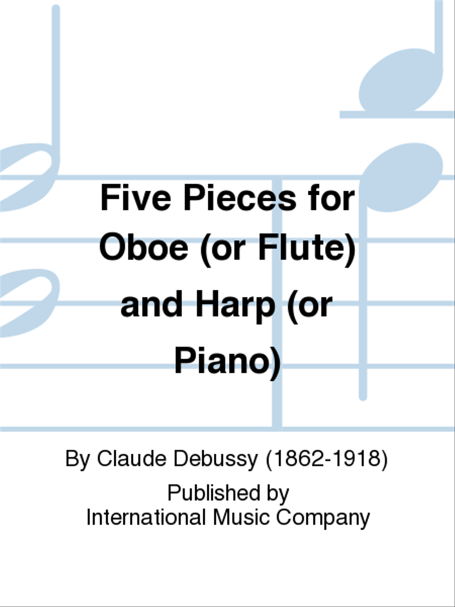 Five Pieces For Oboe (Or Flute) And Harp (Or Piano) Flute scores gallery preview page 1