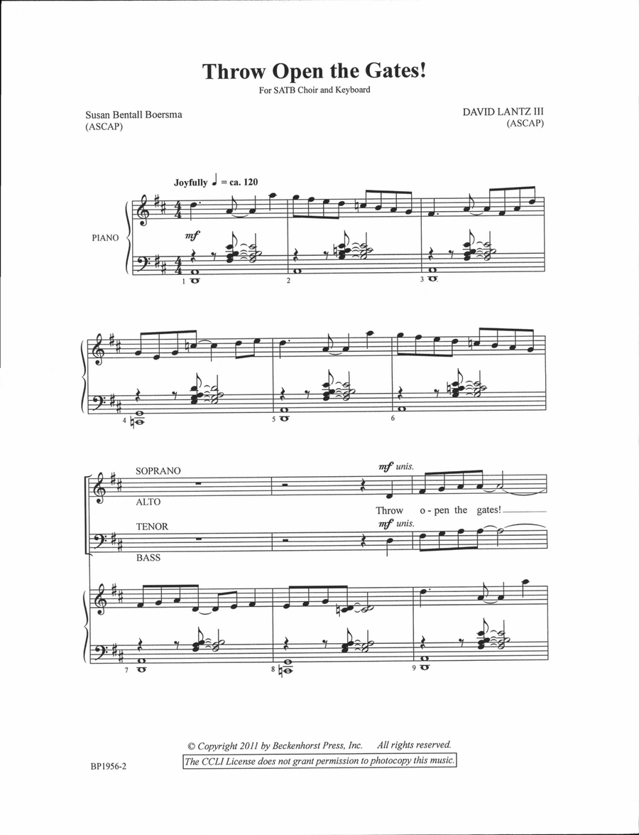Throw Open the Gates 4-Part scores gallery preview page 2