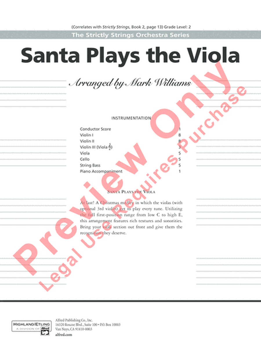 Santa Plays the Viola image number null