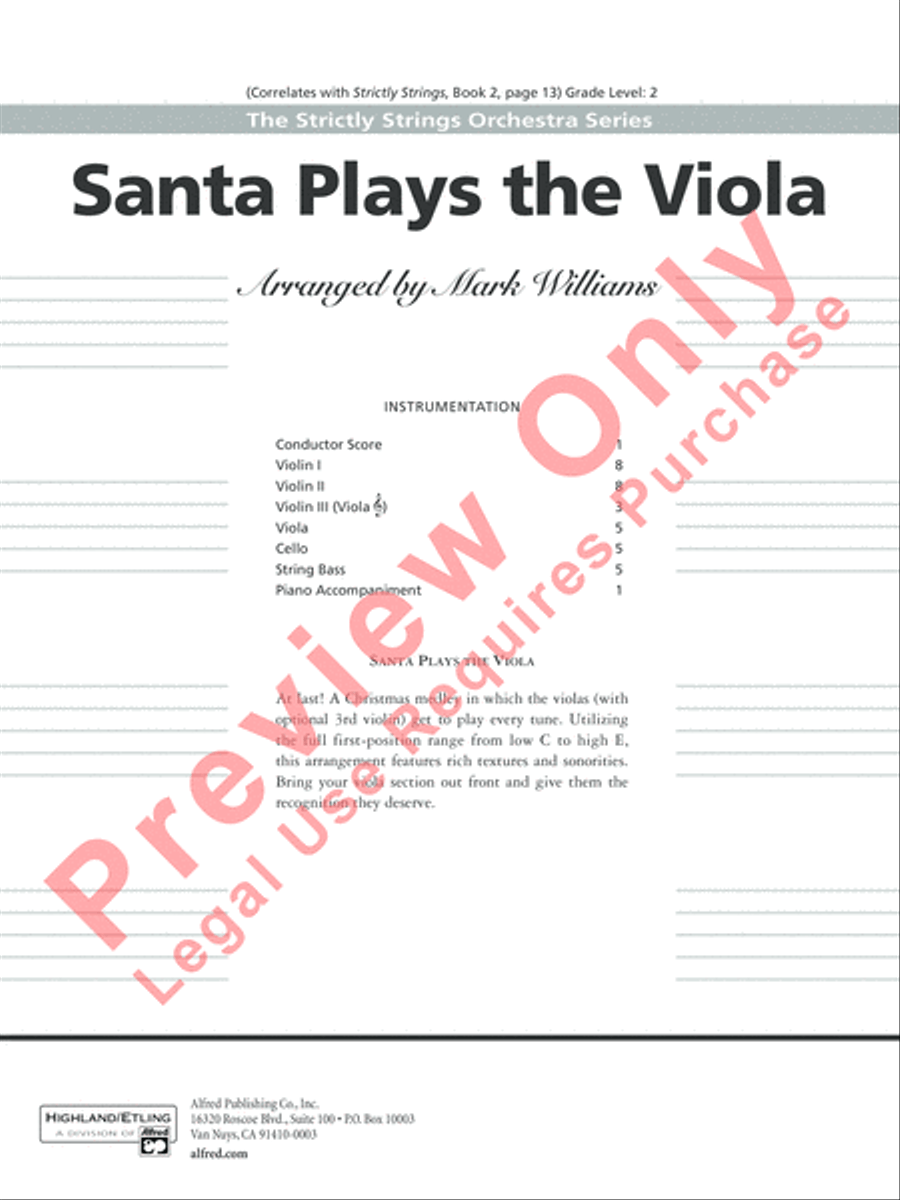 Santa Plays the Viola image number null