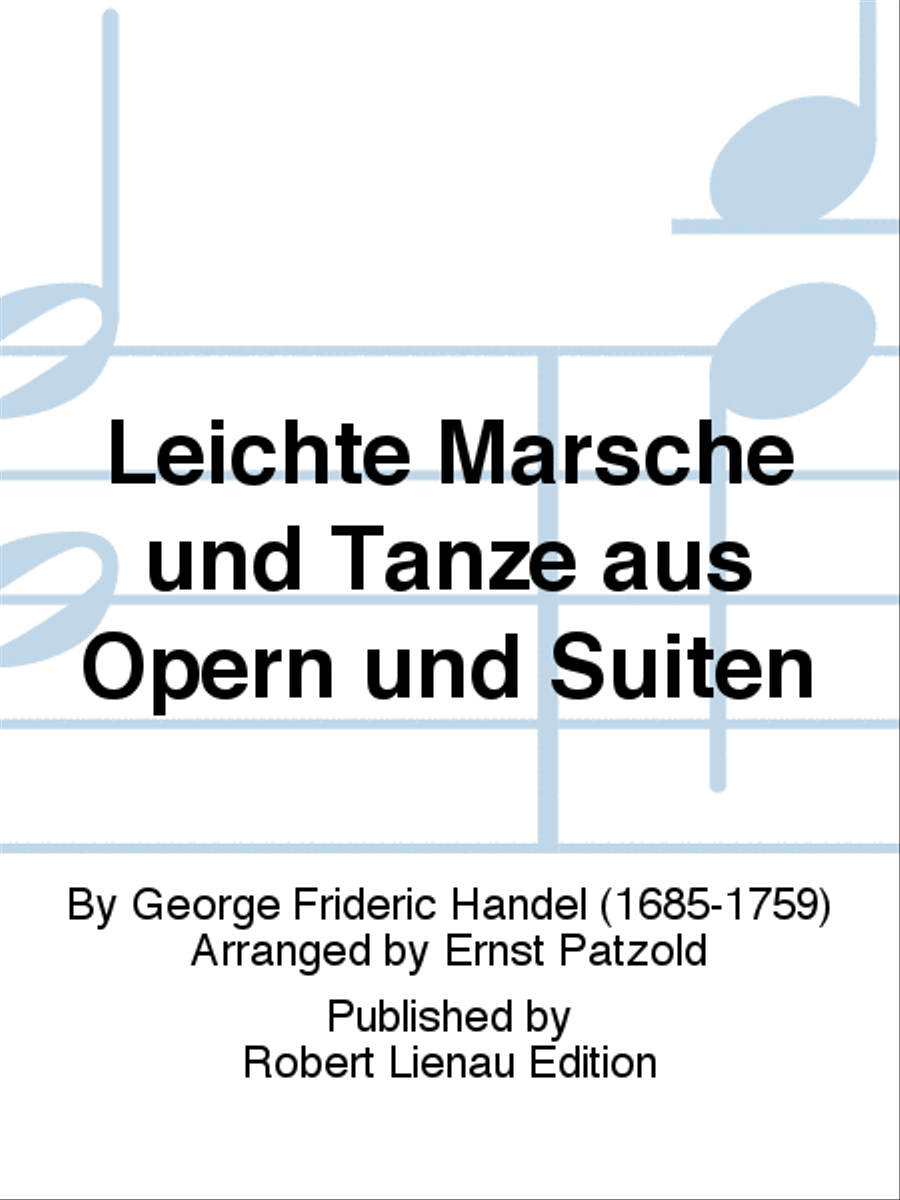 Leichte Märsche und Tänze aus Opern und Suiten Violin Solo scores gallery preview page 1