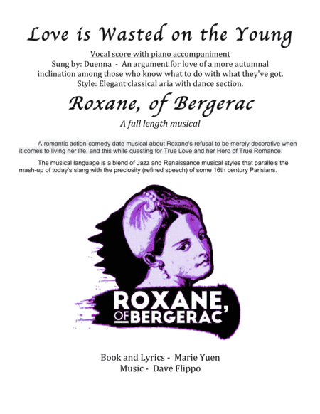 LOVE IS WASTED ON THE YOUNG - from "Roxane of Bergerac" - a full length musica. image number null
