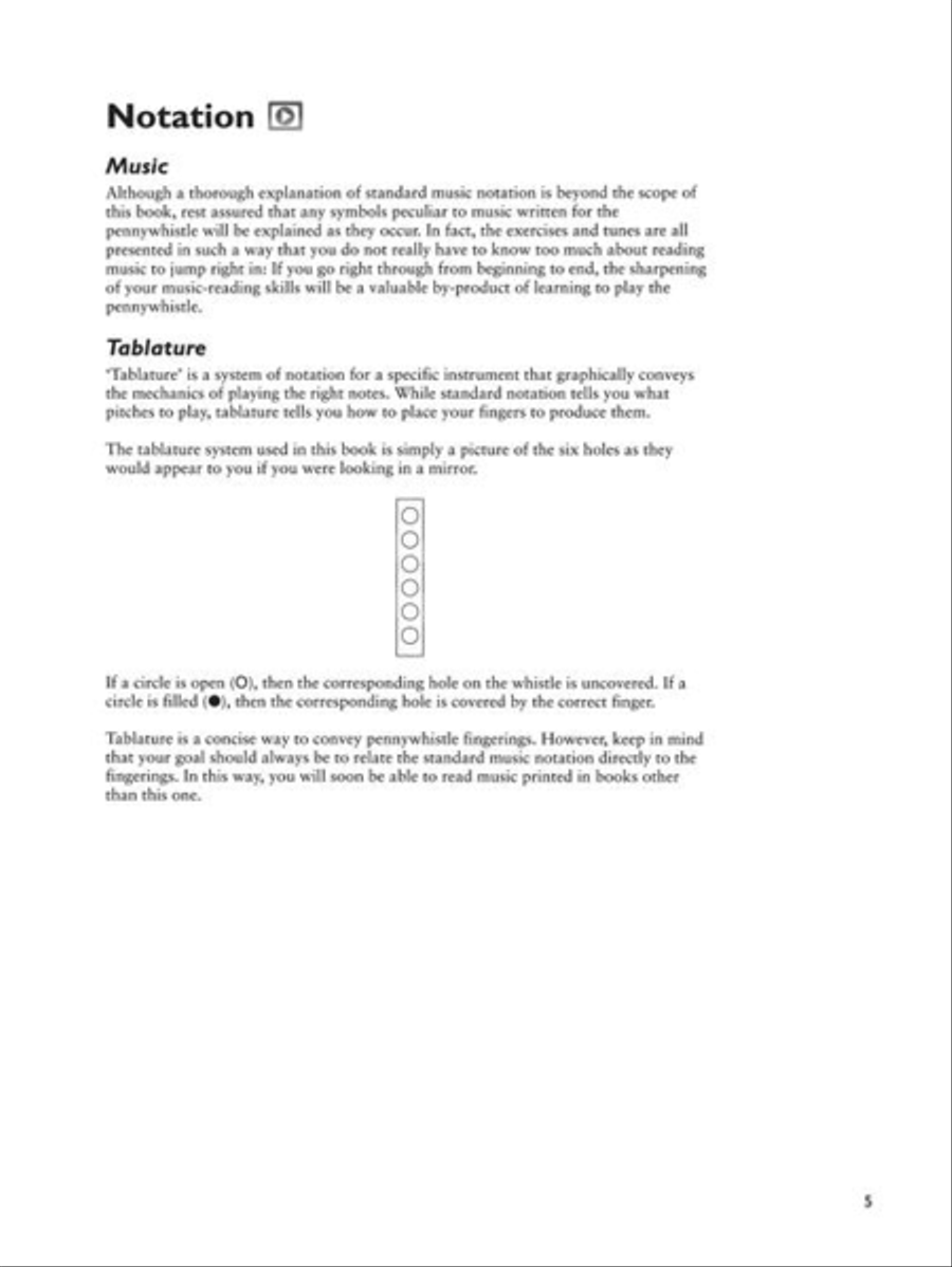 Teach Yourself Pennywhistle Tin Whistle scores gallery preview page 5