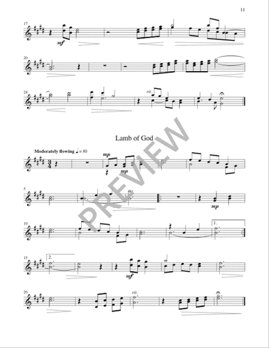 The Glendalough Mass - Instrument edition Flute scores gallery preview page 12