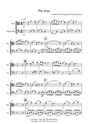 Pie Jesu (from Requiem) for Viola and Cello Duet