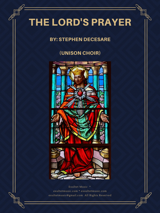 Book cover for The Lord's Prayer (Unison choir)