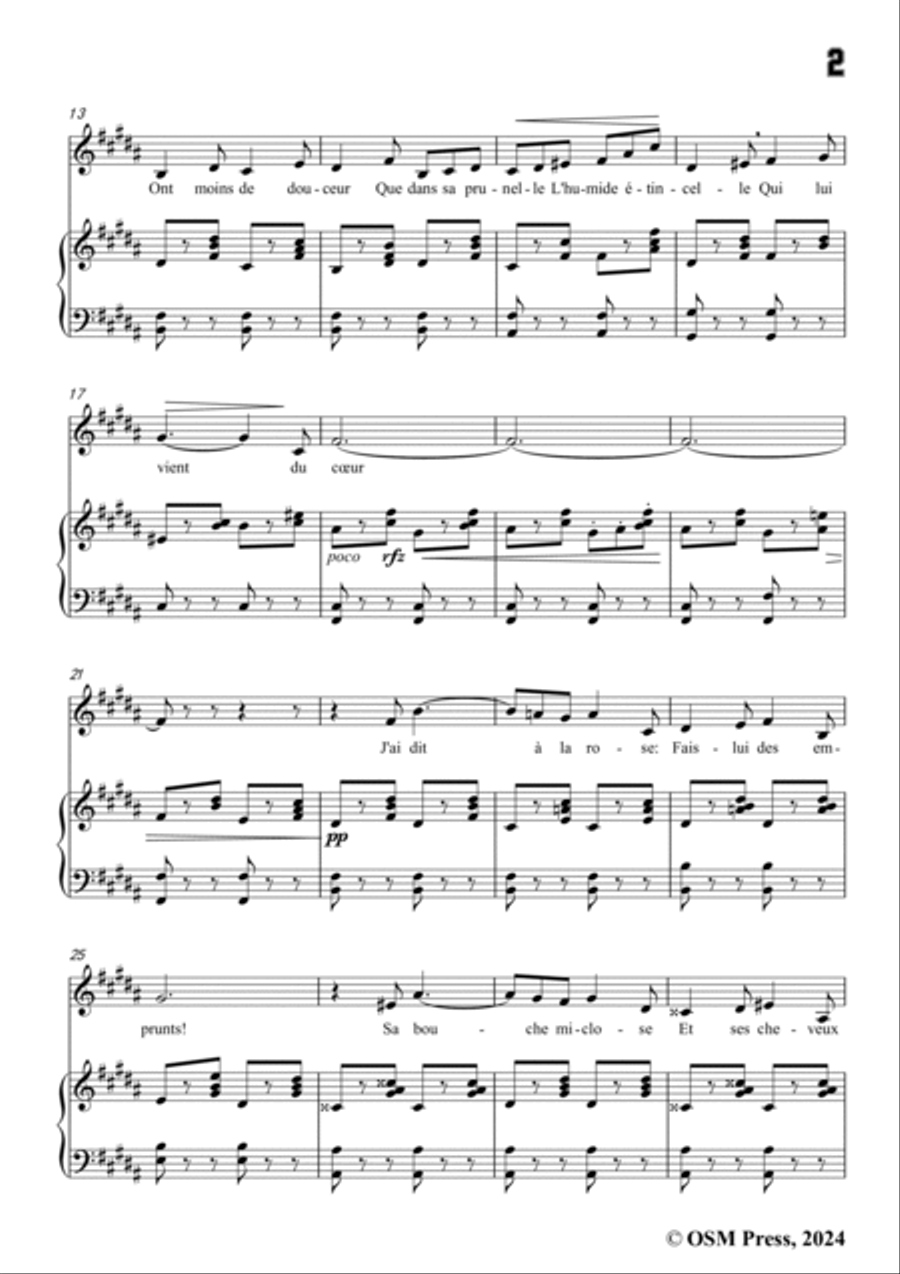 Paladilhe-J'ai dit aux étoiles(Sérénade),in B Major Voice scores gallery preview page 3