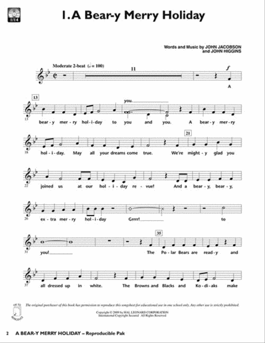 A Bear-y Merry Holiday A Bear-y Merry Holiday Choir scores gallery preview page 2