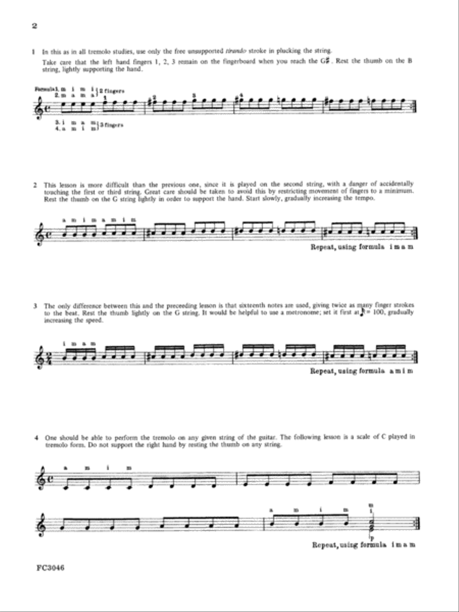 Complete Study of Tremolo for the Classic Guitar