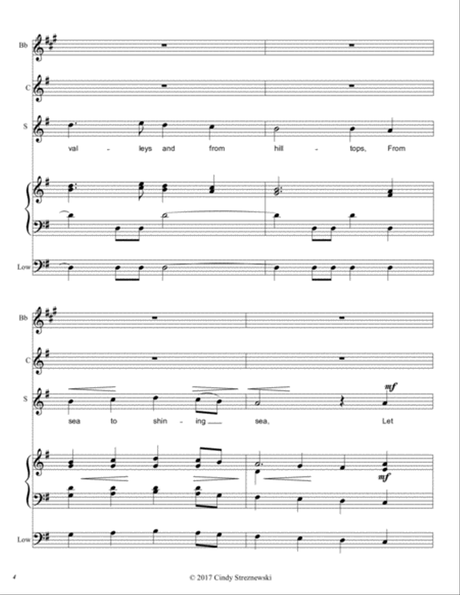 To Music Unison Choir scores gallery preview page 4